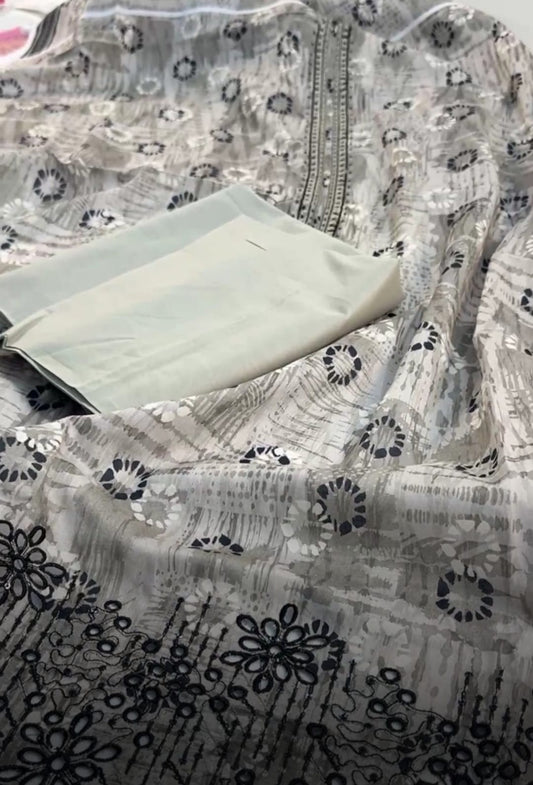 LAWN CHICKANKARI SHIRT TROUSER 2 PC