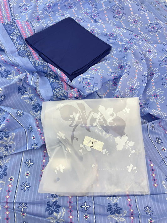 SAYA LAWN PRINTED 3 PC
