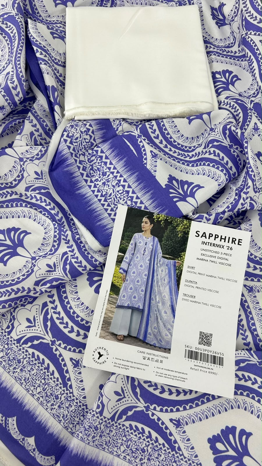 SAPPHIRE TWIL MARINA VISCOSE 3 PC