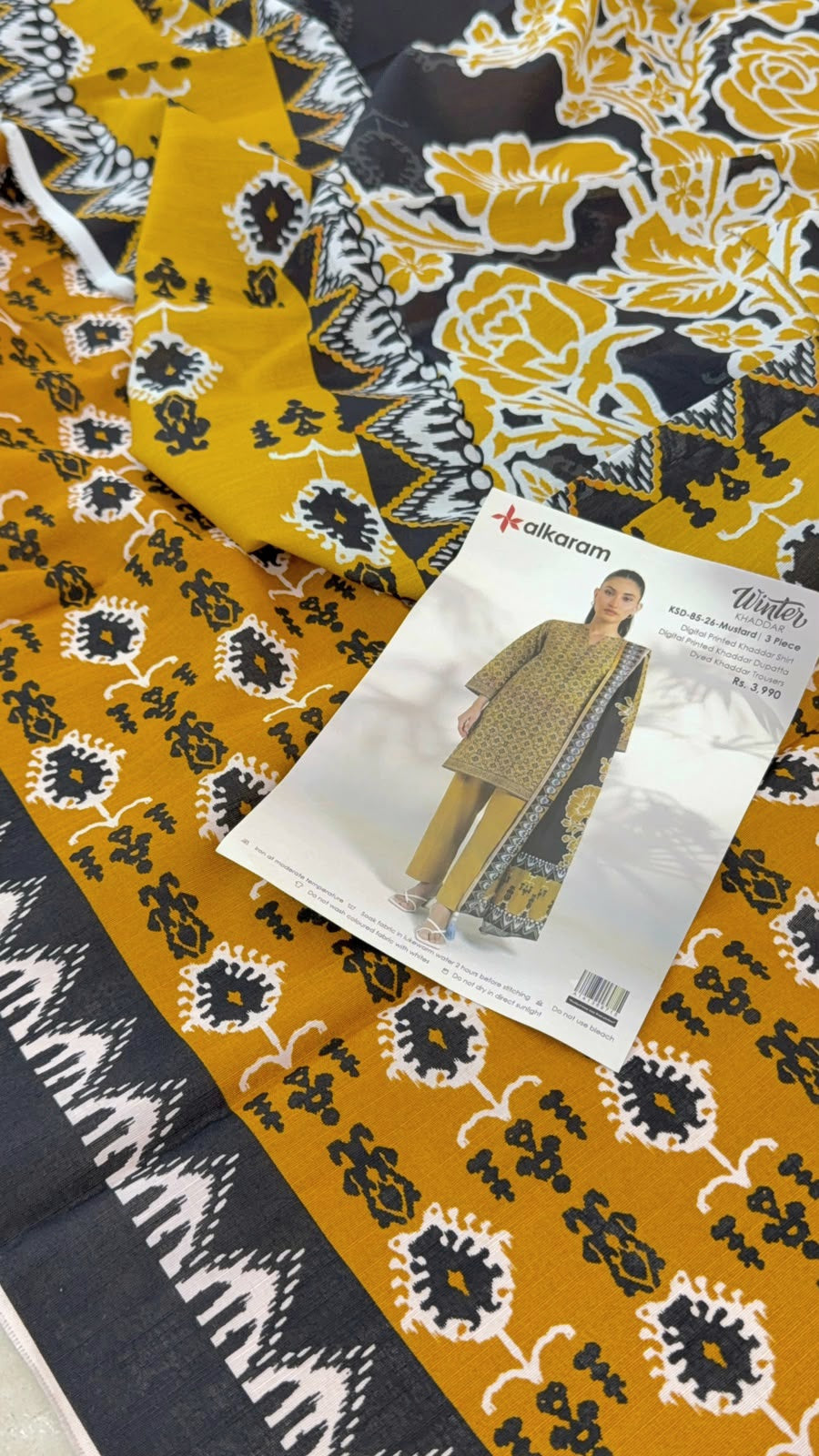 ALKARAM KHADDAR 3 PC
