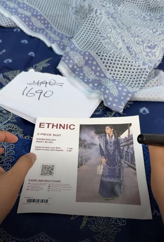 ETHNC LAWN 2 PC SHIRT DUPTA