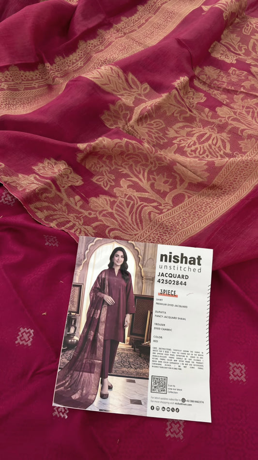 NISHAT JACQUARD LAWN 3 PC