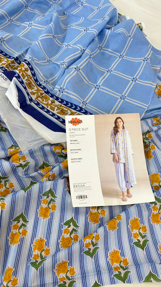 KHAADI LAWN 3 PC