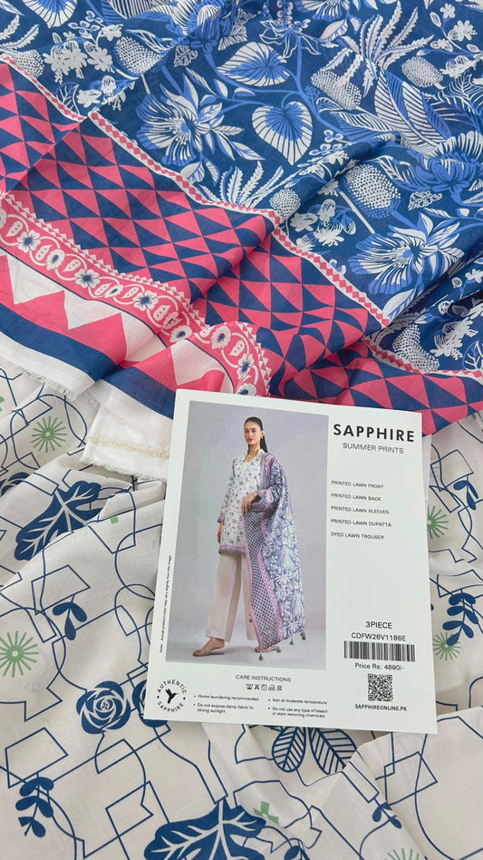 SAPPHIRE LAWN 3 PC