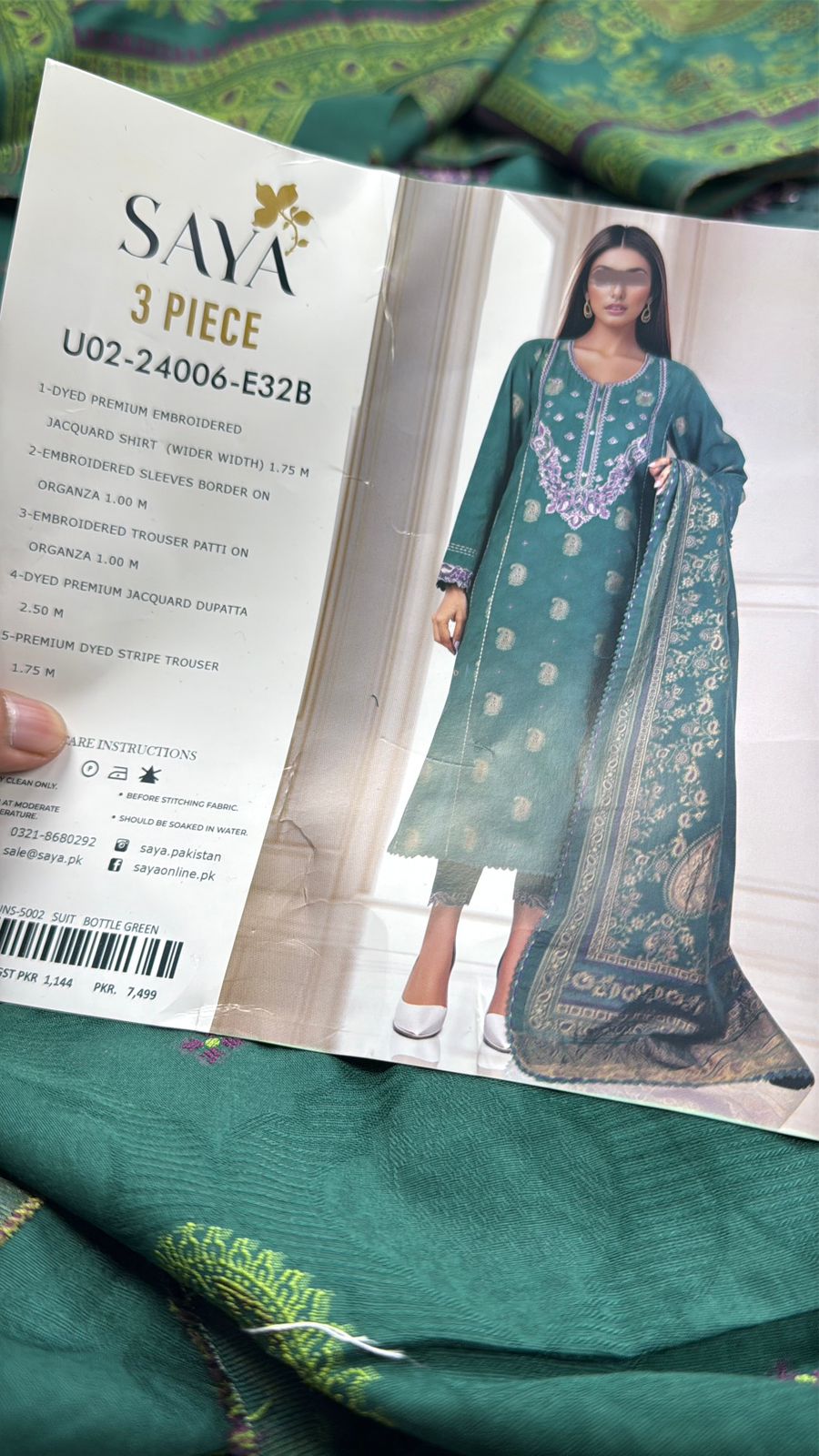 SAYA JACQUARD EMBROIDRED