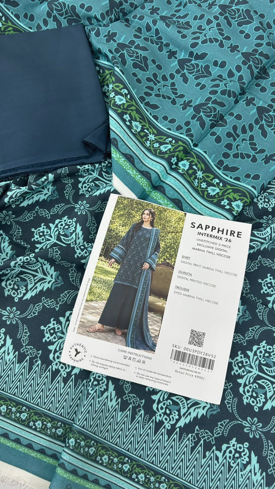 SAPPHIRE TWIL MARINA VISCOSE 3 PC