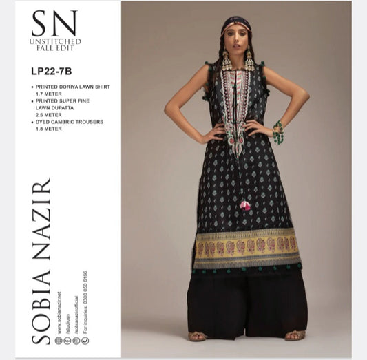 SOBIA NAZIR LAWN BANADORA 3 PC