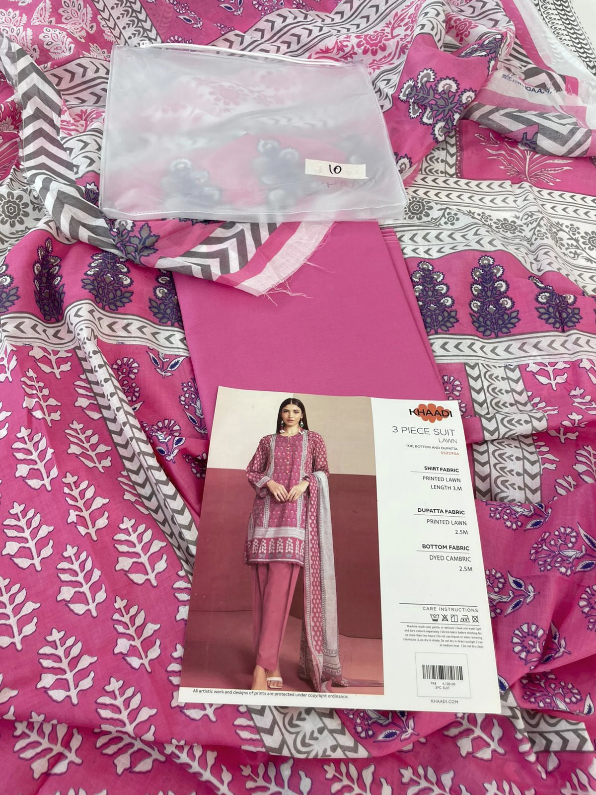 KHAADI LAWN 3 PC