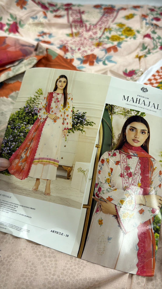 GULLJEE LAWN EMB 3 PC