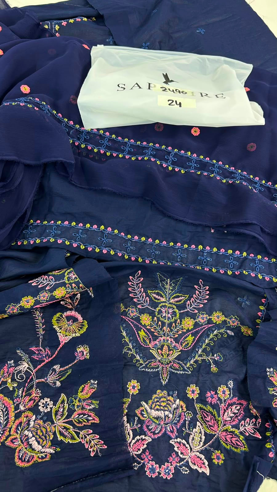 SAPPHIRE 2 PC EMB SHIRT DUPATTA BFRESH
