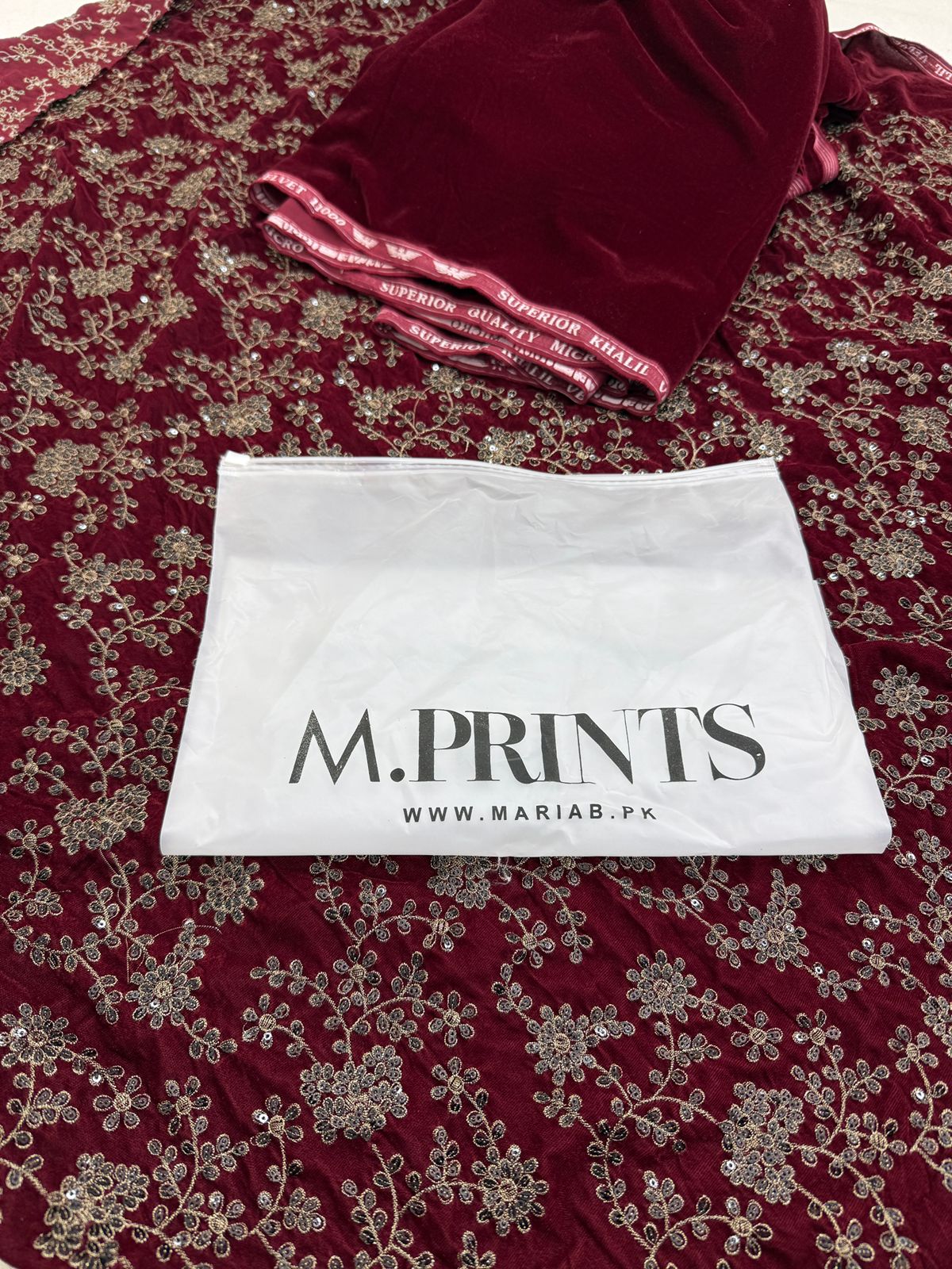 MARIA B EMB VELVET 2 PC