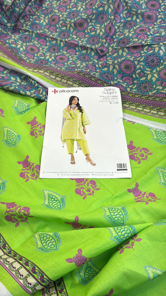 ALKARAM 2PC SHIRT DUPATTA