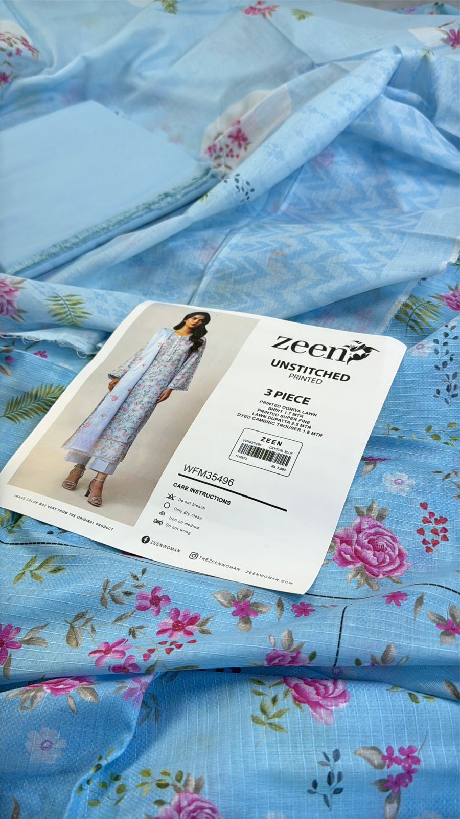 ZEEN LAWN 3PC