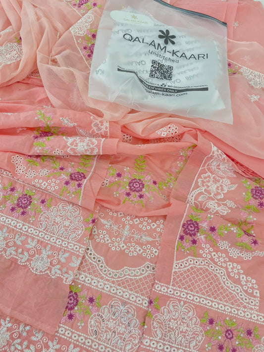 QALAMKAARI EMB SHIRT EMB DUPATTA 2 PC