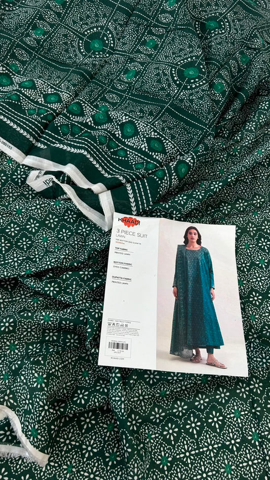 KHAADI LAWN 3 PC