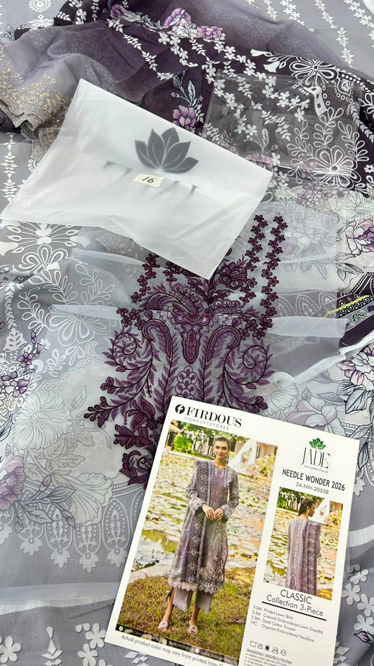 JADE FIRDOUS EMB 3 PC