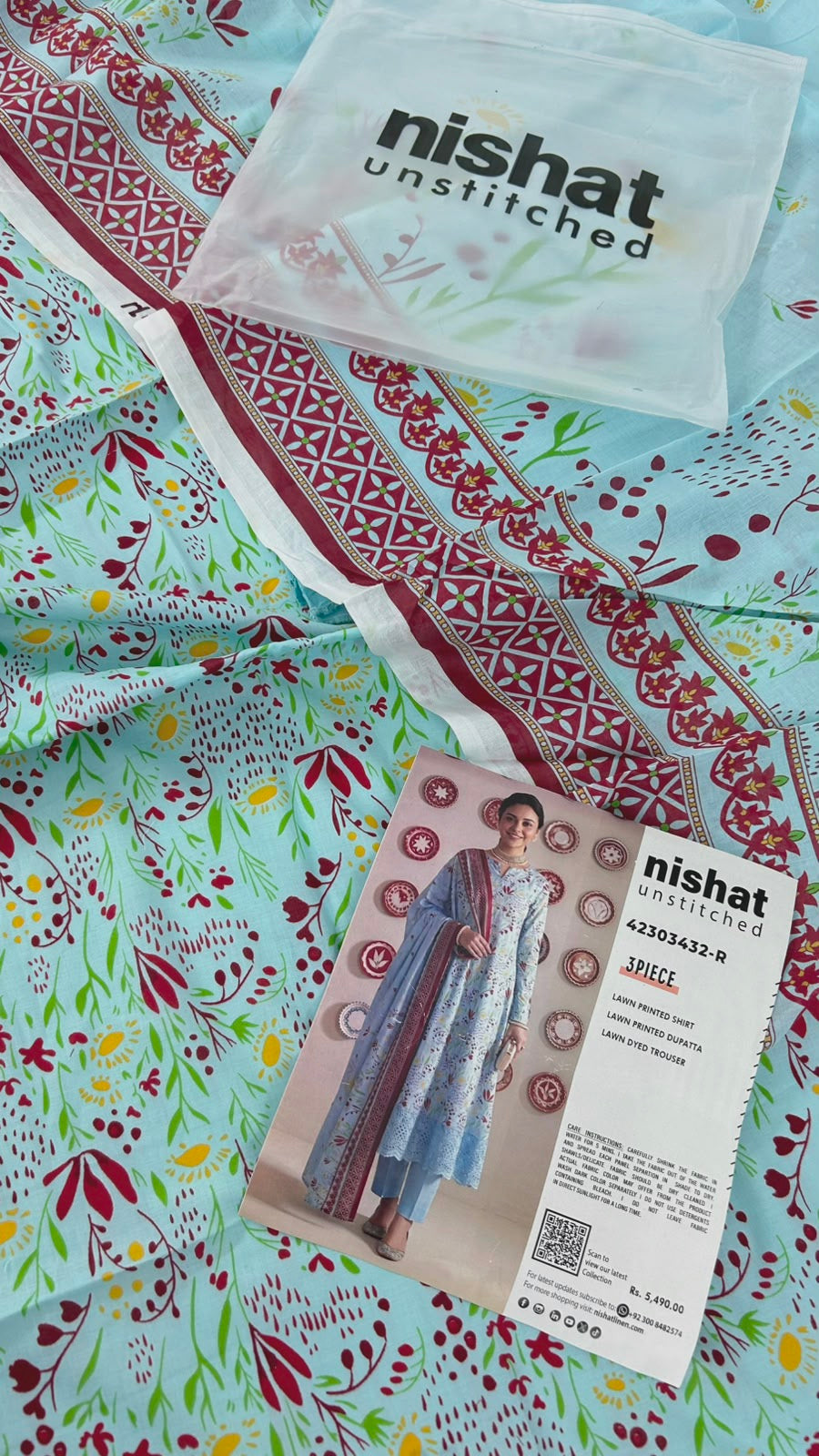 NISHAT LAWN 3 PC