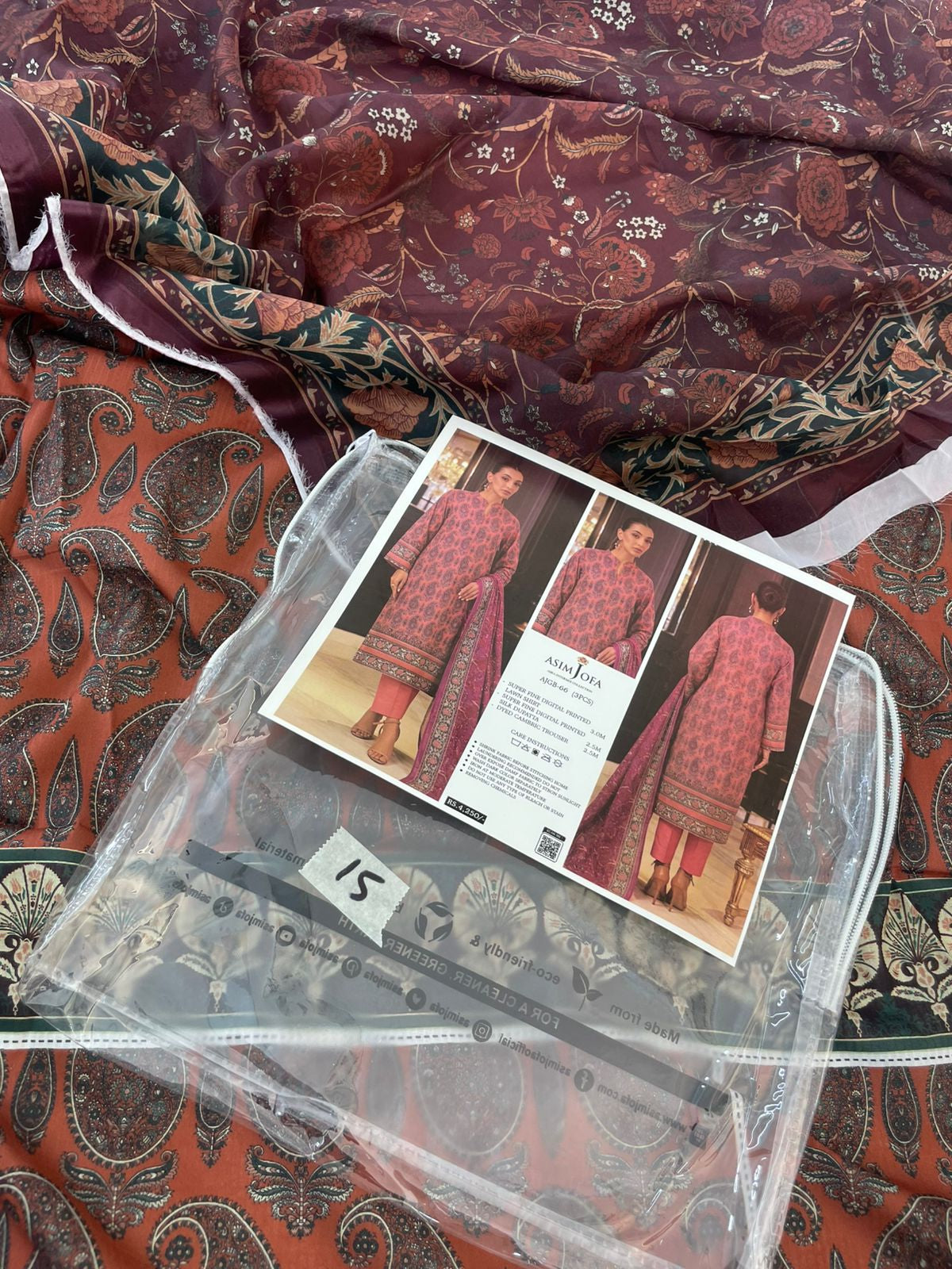 ASIMJOFA LAWN 3 PC