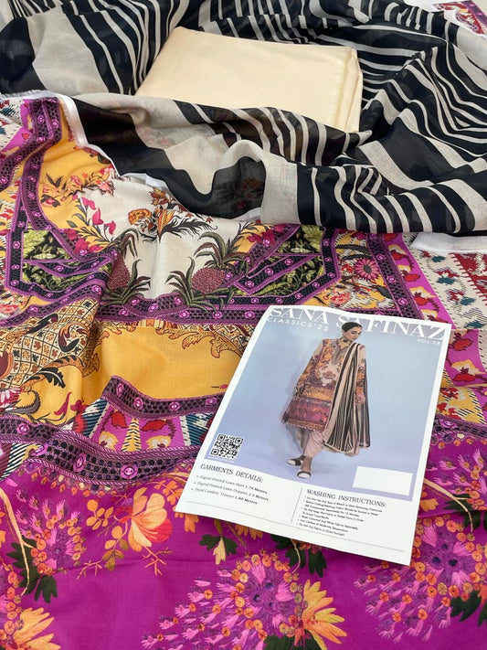 SANA SAFINAZ LAWN 3  PC