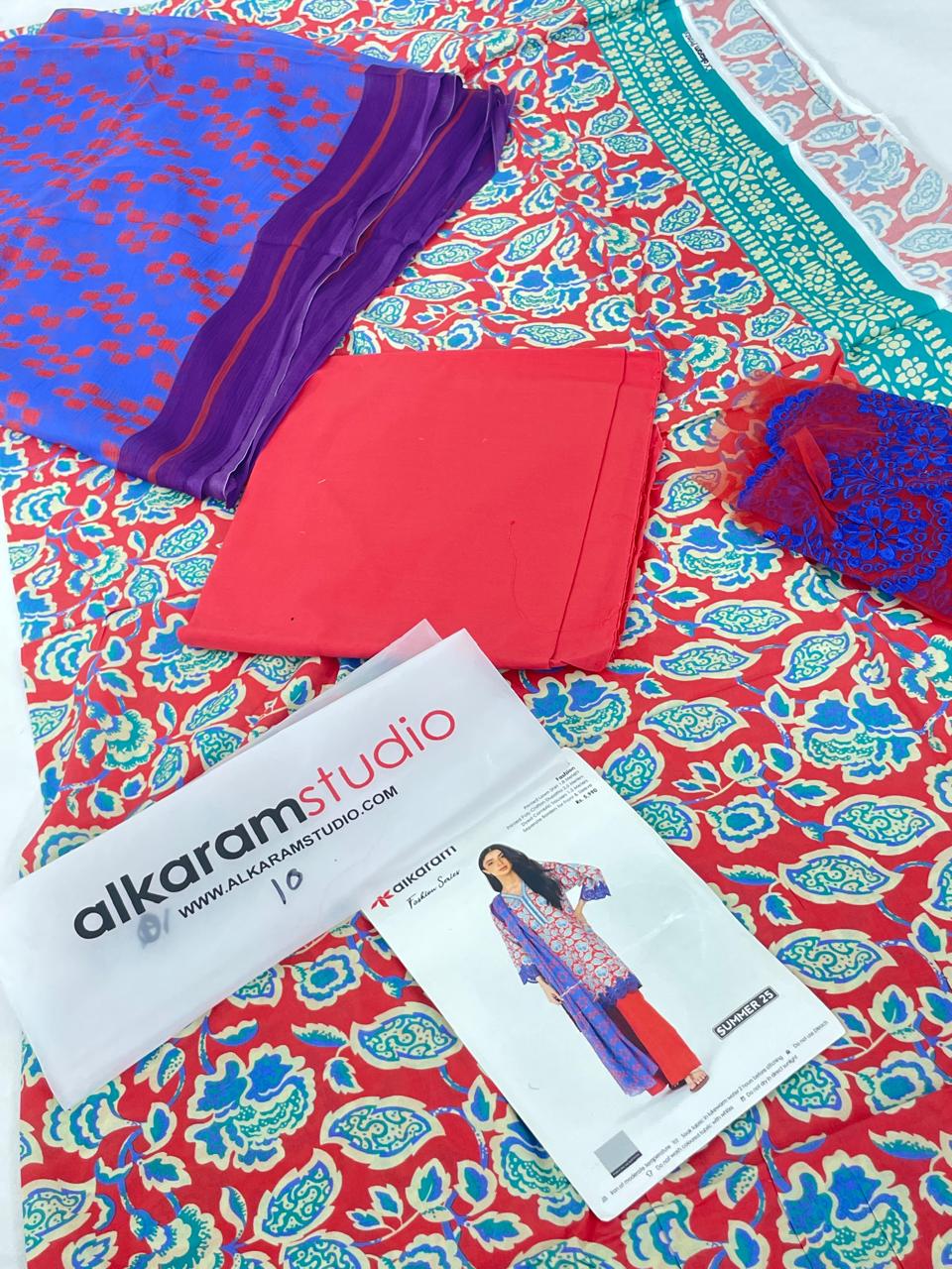 GRAND-ALKARAM LAWN 3 PC