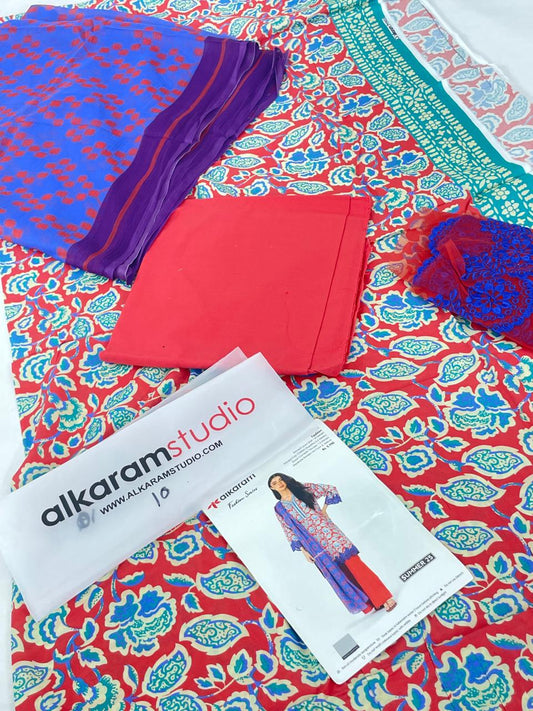 GRAND-ALKARAM LAWN 3 PC
