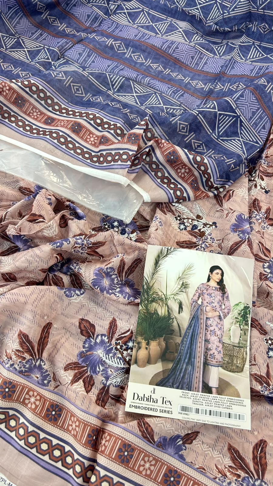 ZESH EMB LAWN 3 PC LOT