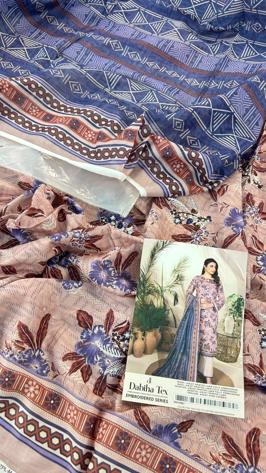 ZESH EMB LAWN 3 PC LOT