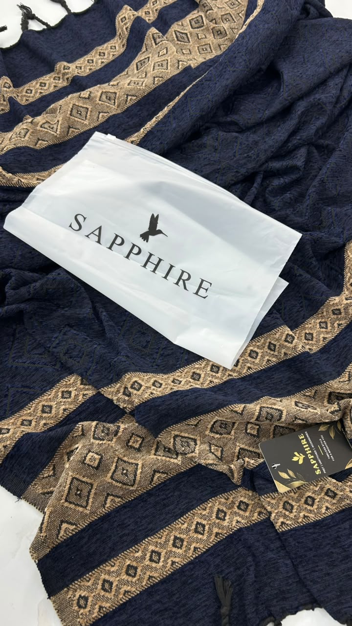 SAPPHIRE WOVEN SHAWLS