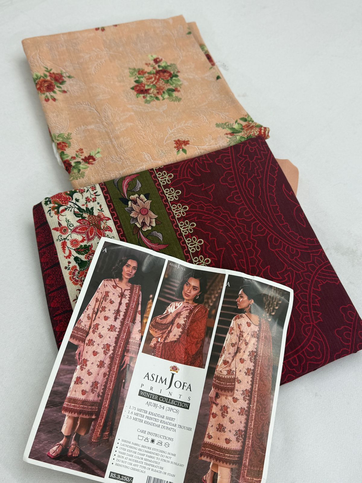 ASIM JOFA KHADDAR 3 PC