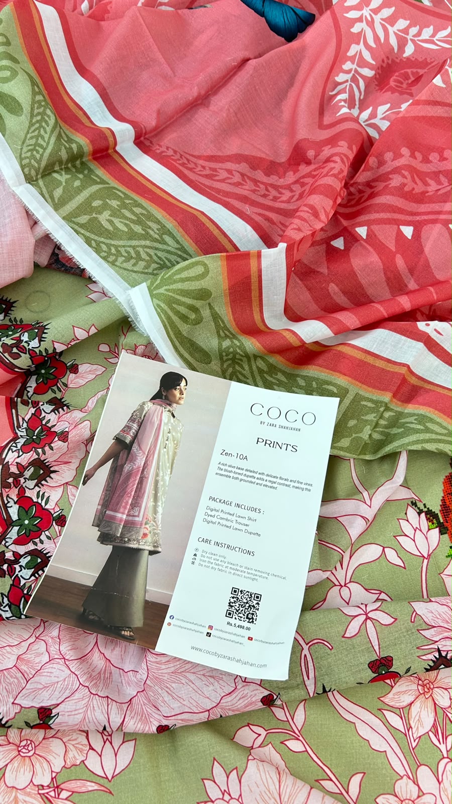 COCO ZARASHAH LAWN 3 PC