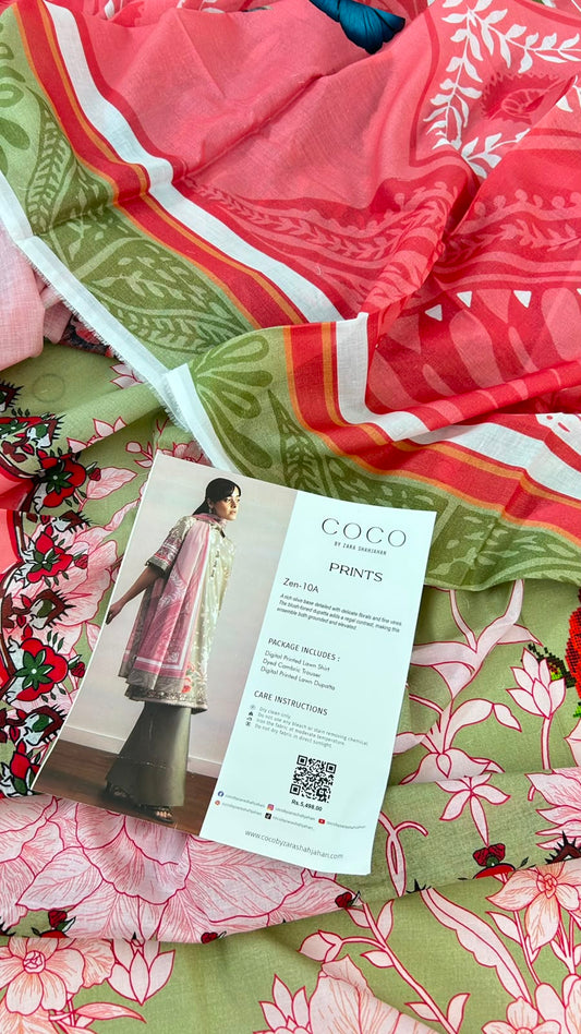 COCO ZARASHAH LAWN 3 PC