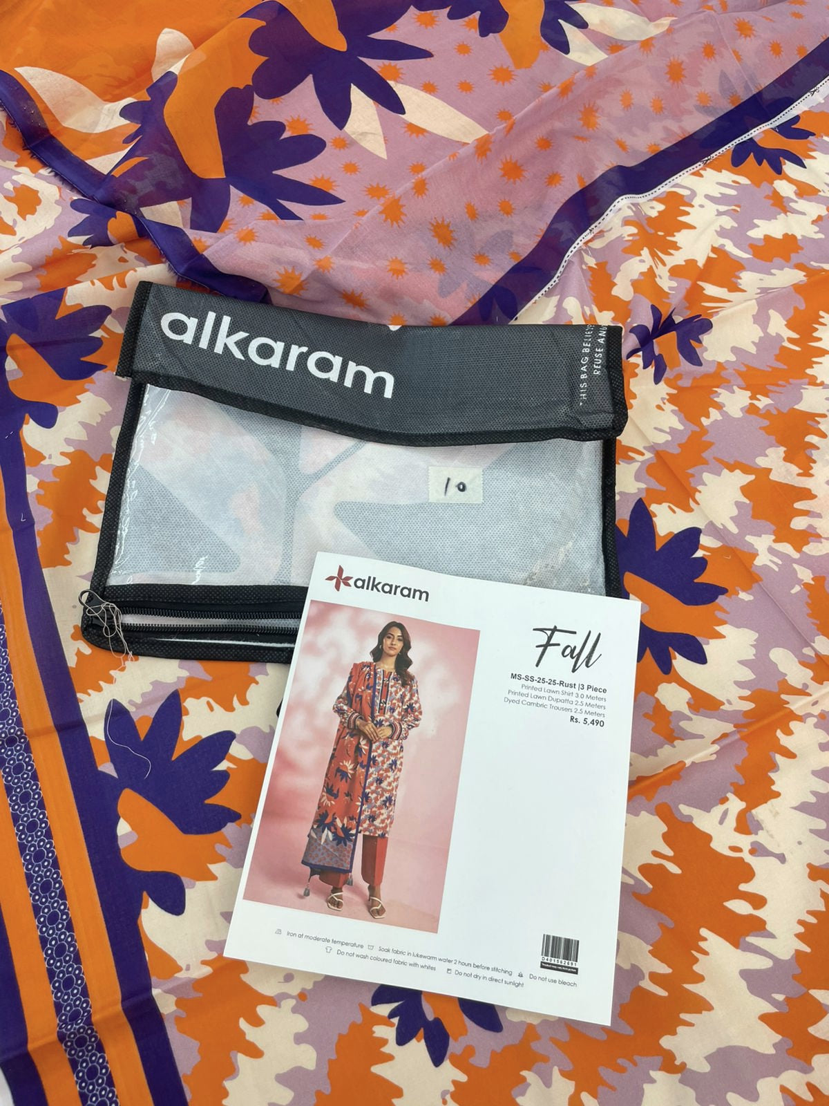 ALKARAM LAWN 3 PC
