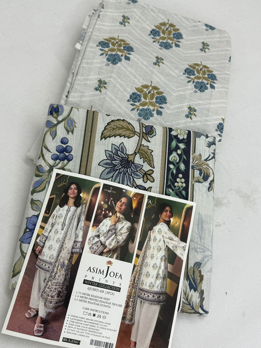 ASIM JOFA KHADDAR 3 PC