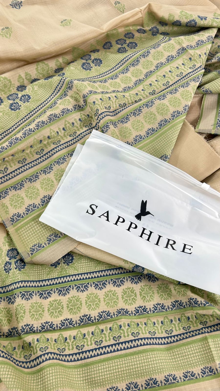 SAPPHIRE LAWN JACQUARD 3 PC