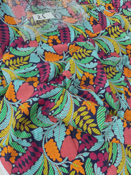 MIX BRAND ALLOVER LAWN 2 PC