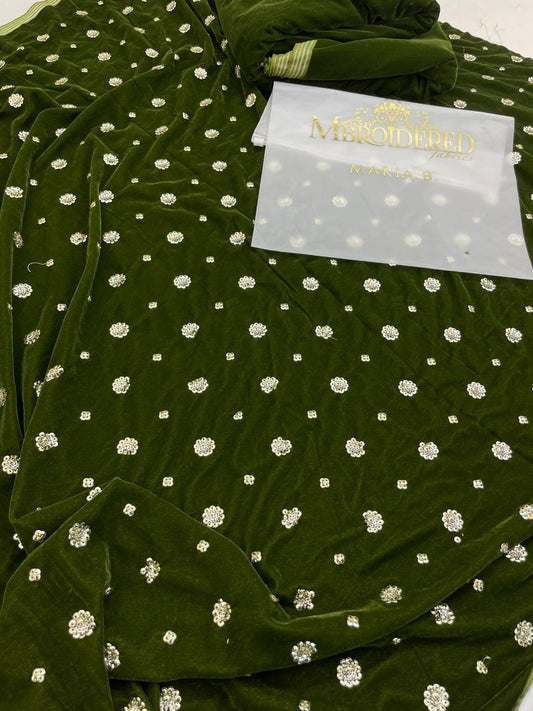 MARIA B VELVET EMB 2 PC