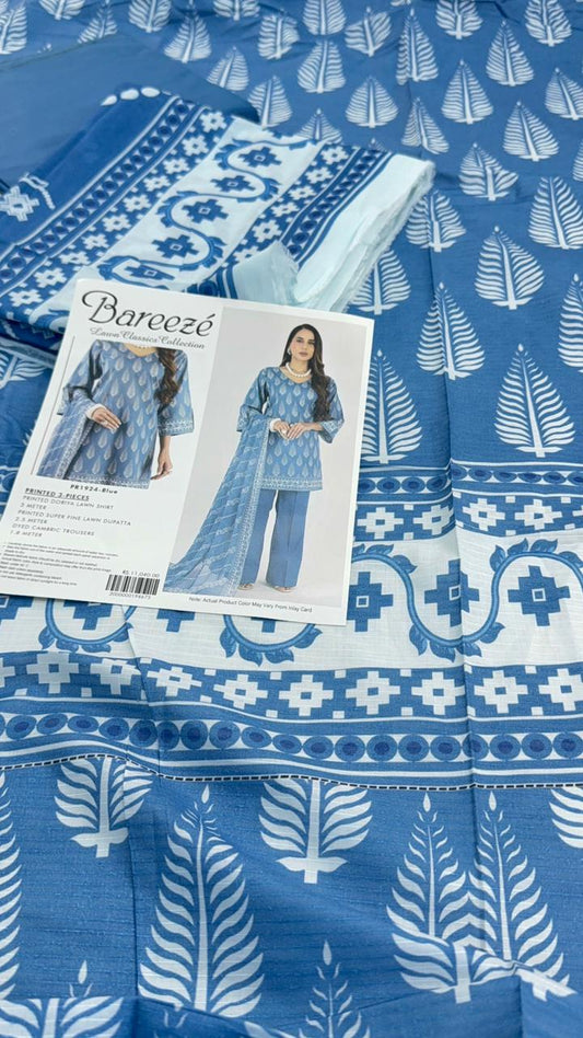 BAREEZE BANADORA LAWN 3 PC