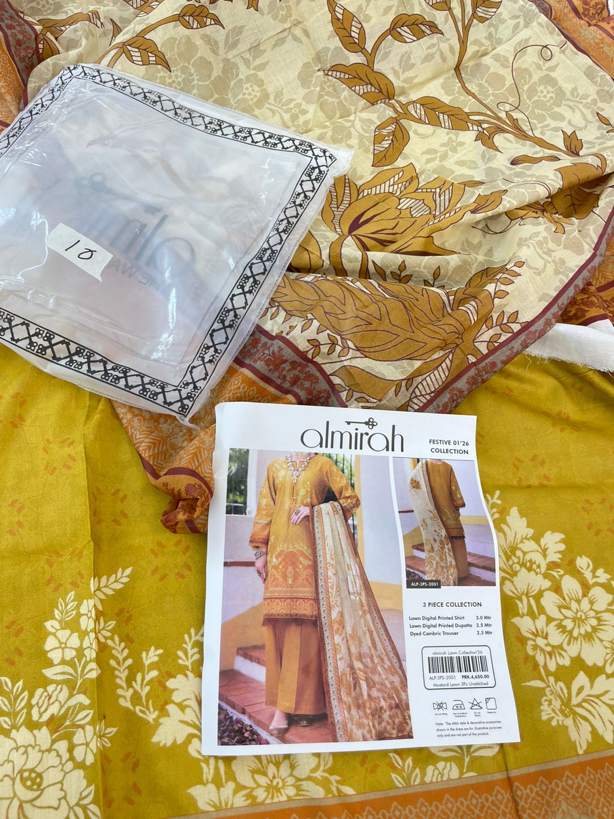 ALMIRAH LAWN 3 PC