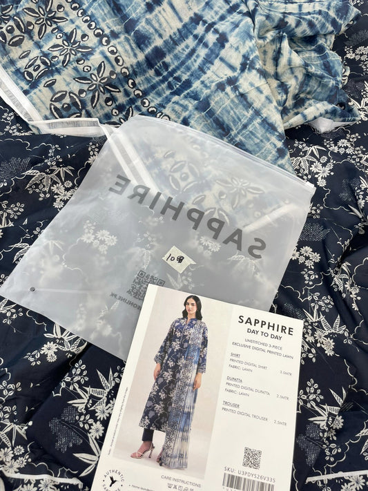 SAPPHIRE LAWN 3 PC