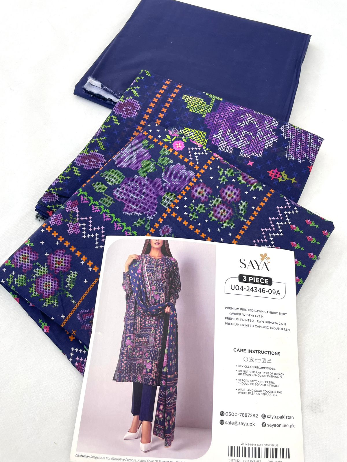 SAYA LAWN CAMBRIC 3 PC