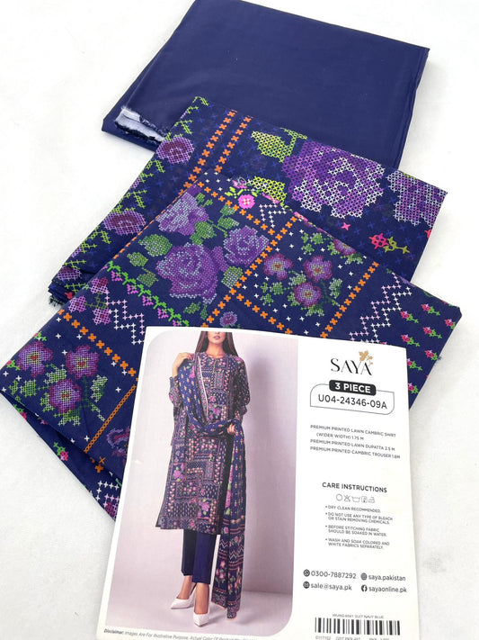 SAYA LAWN CAMBRIC 3 PC