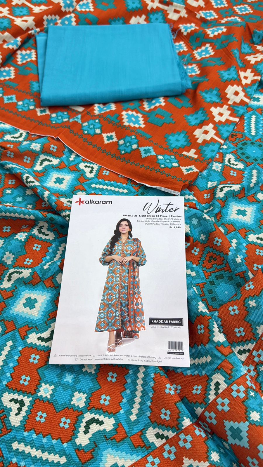 ALKARAM KHADDAR 3 PC