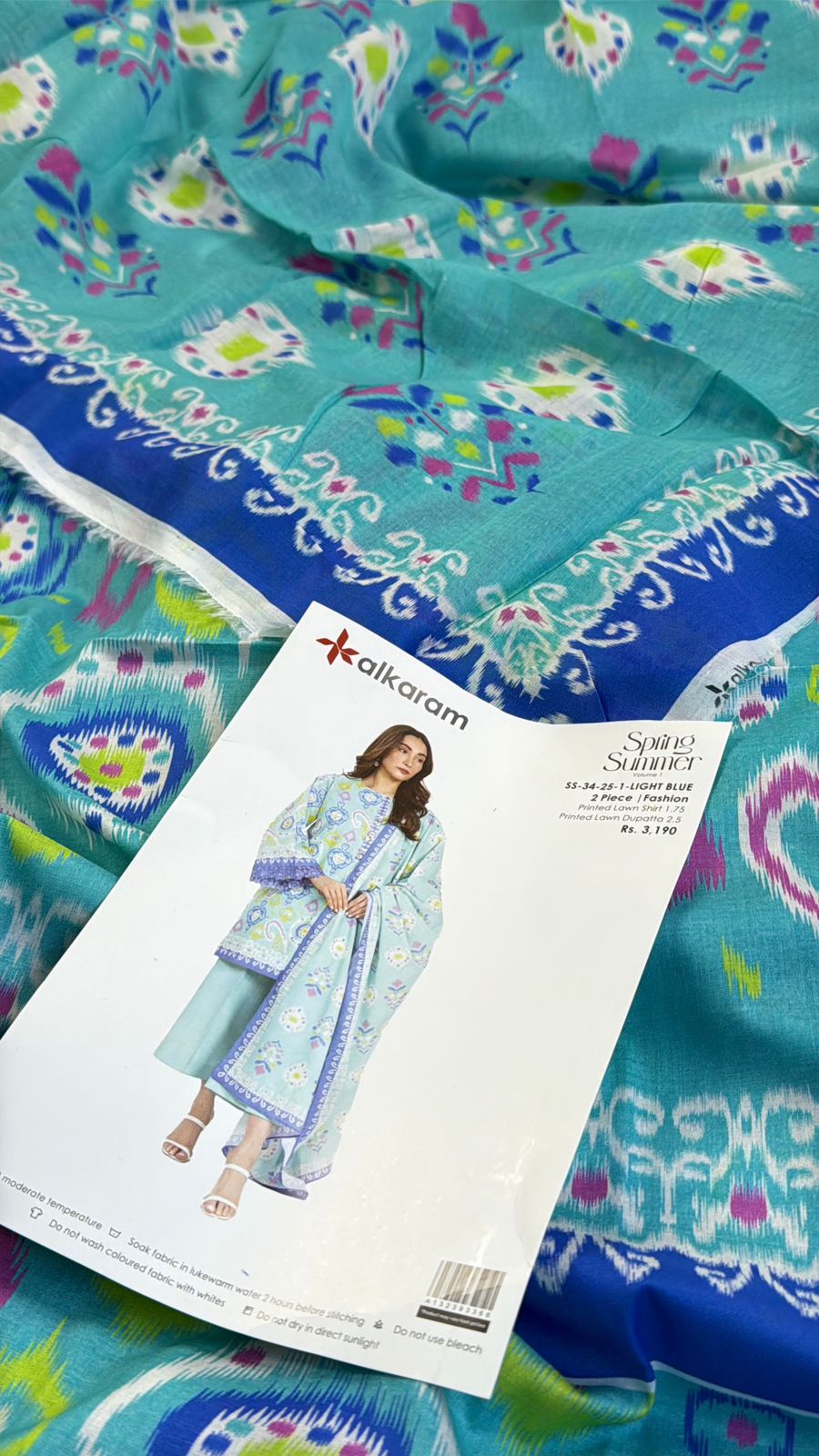 ALKARAM 2PC SHIRT DUPATTA