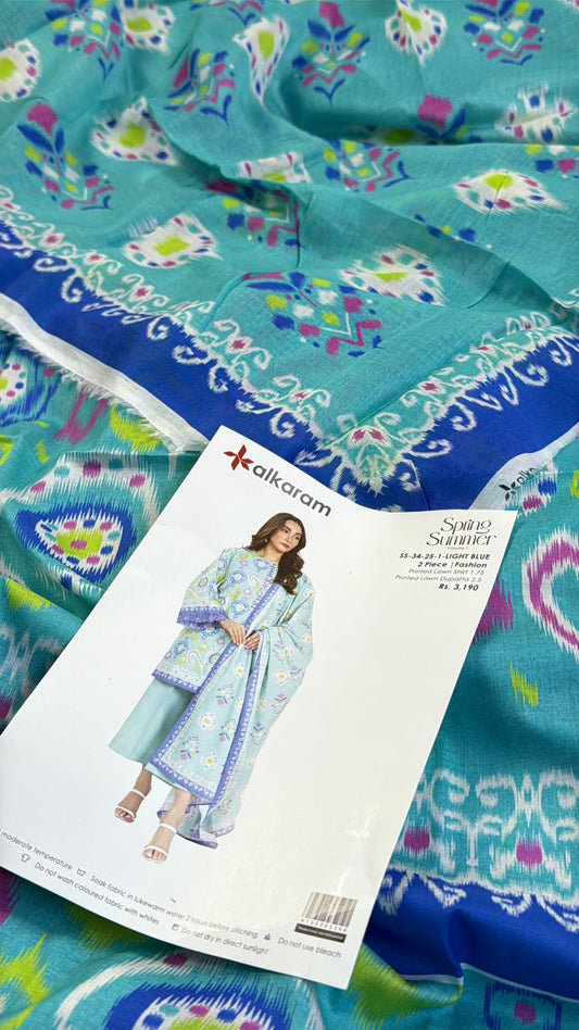 ALKARAM 2PC SHIRT DUPATTA